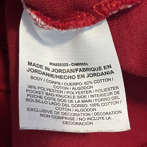 Nike Sweatshirt Men's Red Sportswear Optic Crew Neck Pullover Sweater - Picture 9 of 11